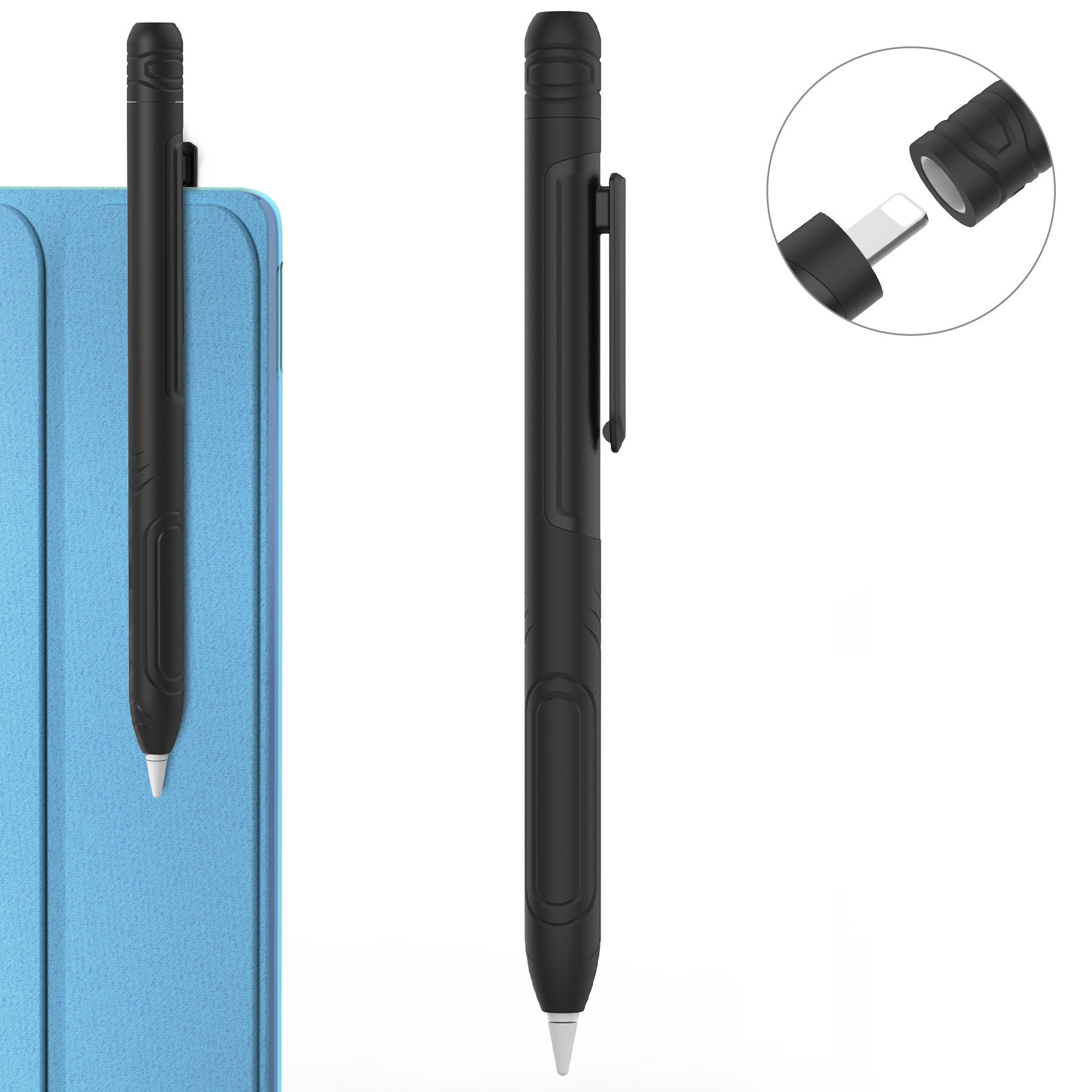 AHASTYLE PT141 Silicone Sleeve for Apple Pencil (1st Generation) Stylus Pen Case Shockproof Protective Cover AHASTYLE PT141 Silicone Sleeve for Apple Pencil (1st Generation) Stylus Pen Case Shockproof Protective Cover